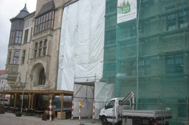 Dessau | Sanierungs Westfassade Rathaus
