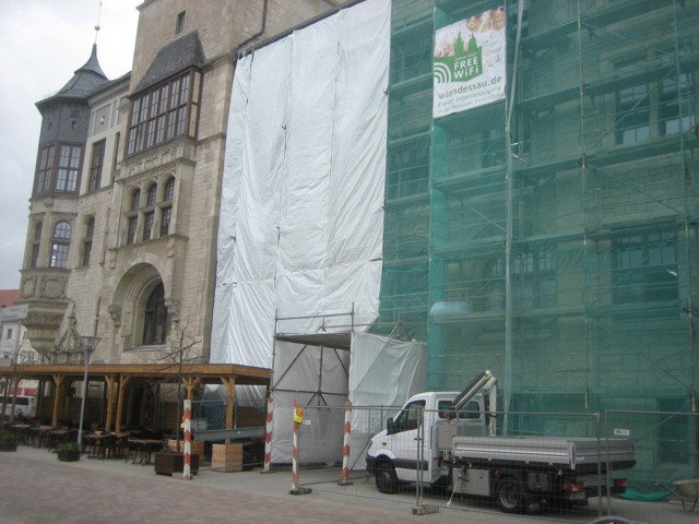 Dessau | Sanierungs Westfassade Rathaus